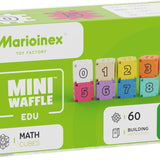 Mini Waffle Educativo - Cubos Matemáticos 60 Piezas
