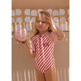 Bañador con Cremallera Stripes Bloom & Blush