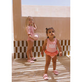 Bañador Cruzado con Volantes Stripes Bloom & Blush