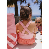Bañador Cruzado con Volantes Stripes Bloom & Blush