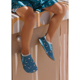 Escarpines Whale Teal