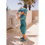 Escarpines Whale Teal