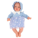 Muñeca Helena con Vestido Flores Azul