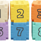 Mini Waffle Educativo - Cubos Matemáticos 60 Piezas