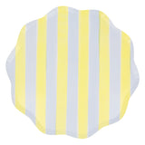 Platos Grandes Pastel con Rayas