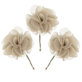 Pack Flores con pincho beige