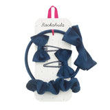 Set de pelo School azul