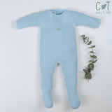Pelele Punto Azul con detalles blancos