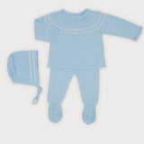 Conjunto 3 piezas Punto Azul Claro