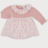 Vestido de Punto y Liberty Rosa
