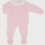 Conjunto 2 piezas Punto Polaina Rosa
