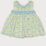 Vestido Punto Smock Amarillo