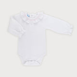 Body Cuello Volante Smock Rosa
