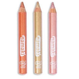 Set de 3 Lápices Brillo Cobre-Oro-Rosa con Purpirina