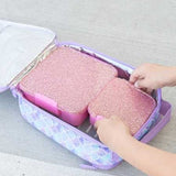 Lunch Box B2 Pink Floss Glitter 2C