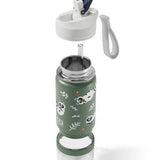 Botella Termo Mapache con Recipiente para Snacks