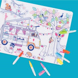 Mantel Silicona para Colorear Dream Van