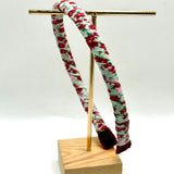 Diadema Print Flor Granate Estrecha
