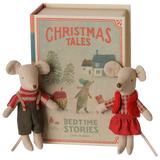 Ratones Gemelos Navideños, Hermanita y Hermanito en Libro