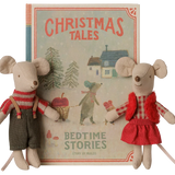 Ratones Gemelos Navideños, Hermanita y Hermanito en Libro