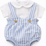 Conjunto 2 Piezas Rayas Azul Claro