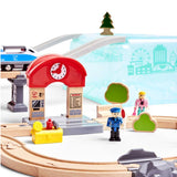 Juego de Bloques de Construcción Tren de Ciudad