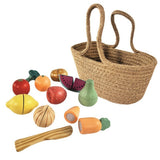 Cesta de Compra con Fruta y Verdura