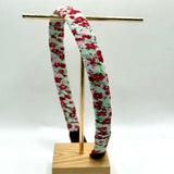 Diadema Print Flor Granate Ancha