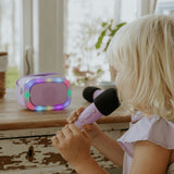 Karaoke con luz y 2 micrófonos – Violeta