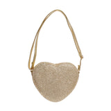 Bolso Corazón Dorado Glitter Love