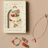 Set Vintage Arcoíris – Pelo & Joyería