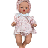 Muñeca Helena con Vestido y Gorrito Pink Flowers