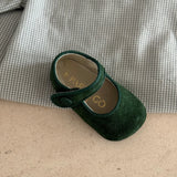 Badana de Serraje Clara - Verde Botella