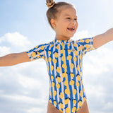 Bañador Niña Manga Corta Limoncello