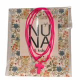 Collar Cruz Rosa Neón