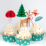 Cupcake kit bosque navideño