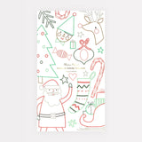 Mantel navideño para colorear