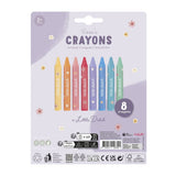 Crayones de cera rosa