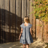 Vestido Bordados Vichy Negro