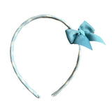 Diadema vichy con lazo azul