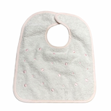 Babero Velcro Topos Rosa