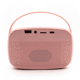Karaoke con luz y 2 micrófonos – Rosa