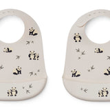 Sandy silicone bib pack x2