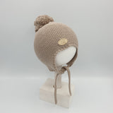 Gorro Pompón Beige Arena