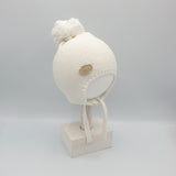 Gorro Pompón Blanco Crudo