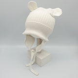 Gorro Orejitas Blanco Crudo