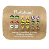 Set 9 Pares de Pendientes Halloween - Pegatinas