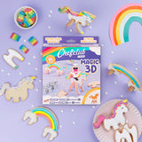 Cortadores de Galletas - Unicornio y Arco Iris 3D