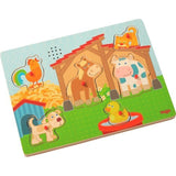 Puzzle de agarrar  con sonido - En la Granja