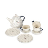 Cherry Tea Party - Blue Dot